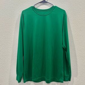 Men's Green Adult Long Sleeve Shirt Size L